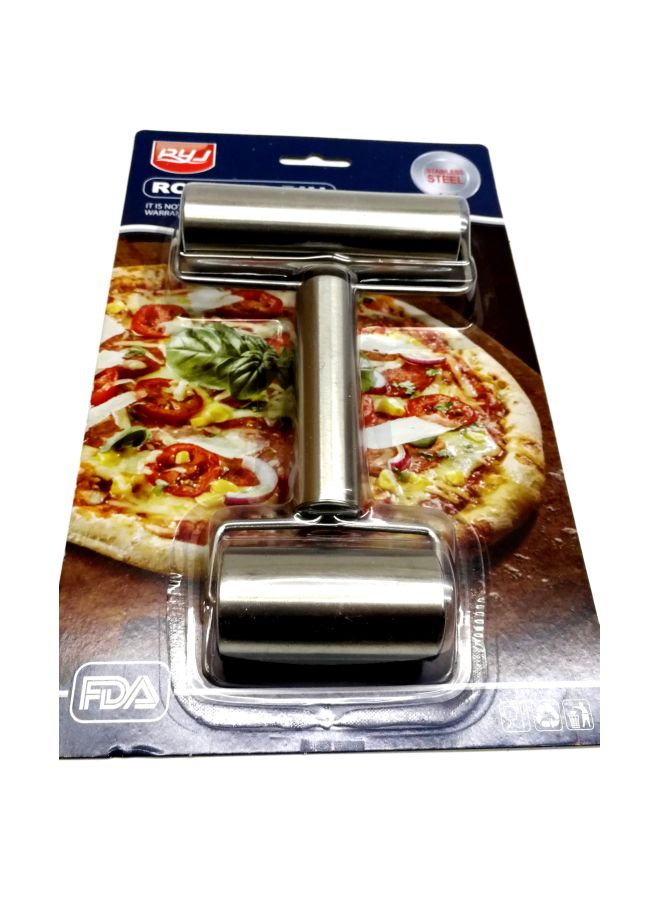 RYJ Double Sided Rolling Pin Silver 18centimeter - Image 4