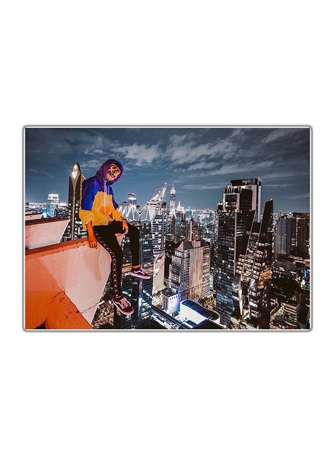 لوحة فنية مطبوعة للزينة متعدد الألوان 21x14.8سم