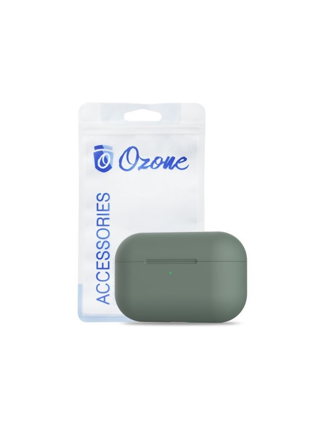 Ozone Silicone Case Cover For Apple AirPods Pro/AirPods 3 Green  - Image 2