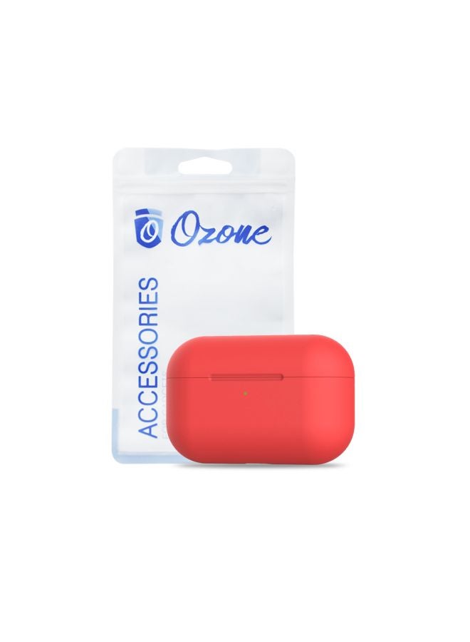 Ozone Silicone Case Cover For Apple AirPods Pro/AirPods 3 Red  - Image 2