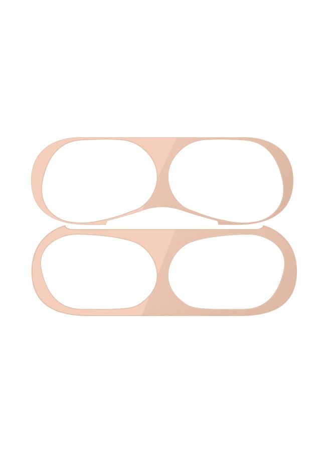 Ozone - 2- Piece Dust Gurad Sticker Apple AirPods Pro Rose Gold - Image 1