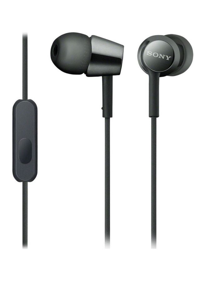 Sony - MDR-EX155AP Wired In-Ear Headphones With Mic Black - Image 1