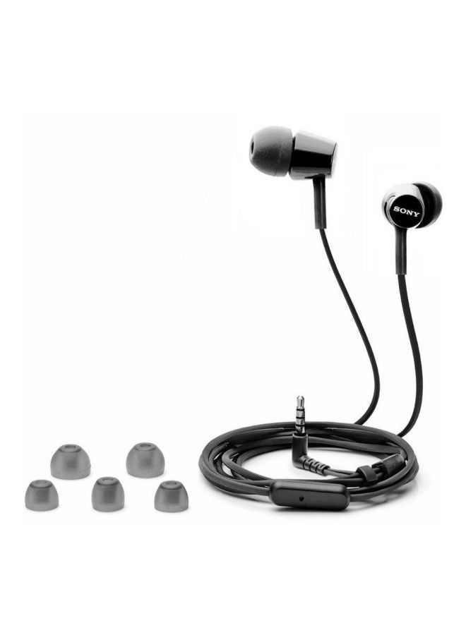 Sony - MDR-EX155AP Wired In-Ear Headphones With Mic Black - Image 1