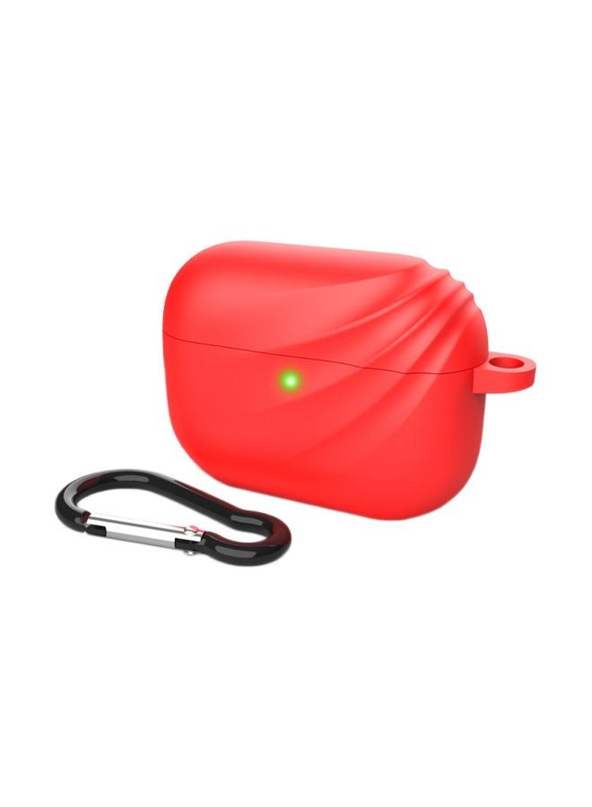 Protective Case With Keychain Hook For Apple AirPods Pro Red