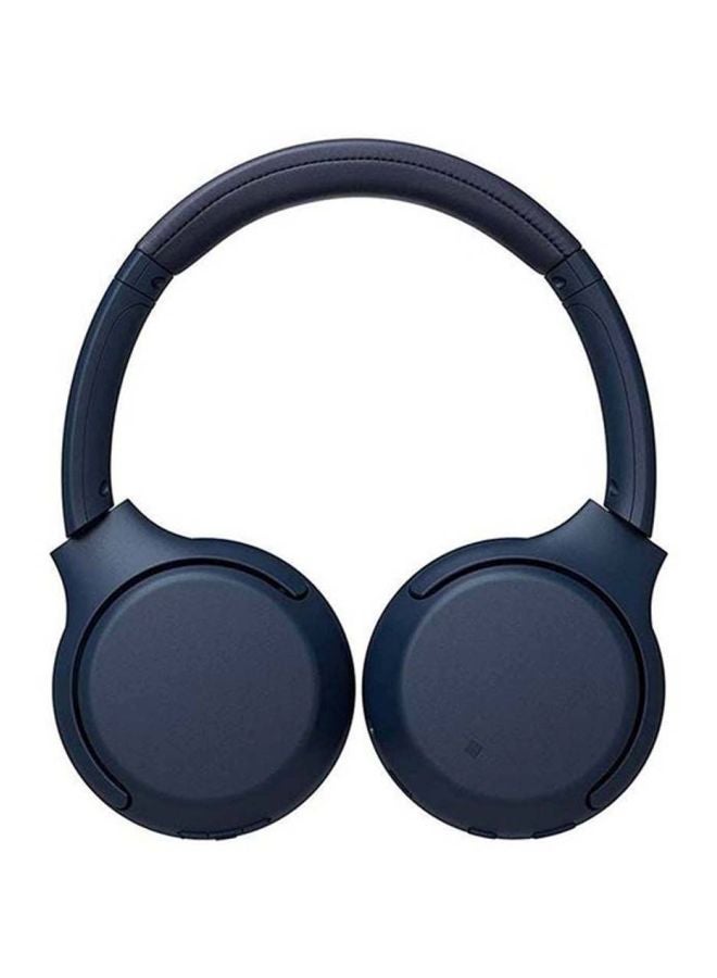 سوني سماعة رأس بتصميم يغطي الأذن بتقنية البلوتوث وبتقنية إكسترا باس مزودة بميكروفون أزرق - Image 3