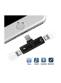 Generic Lightning Splitter Adapter For Apple iPhone Black  - Image 3