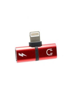 Generic Lightning Splitter Adapter For Apple iPhone Red  - Image 2