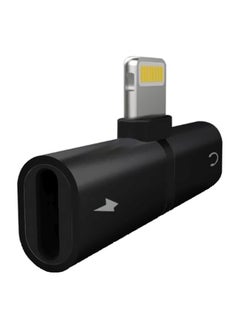 Generic Lightning Splitter Adapter For Apple iPhone Black  - Image 1