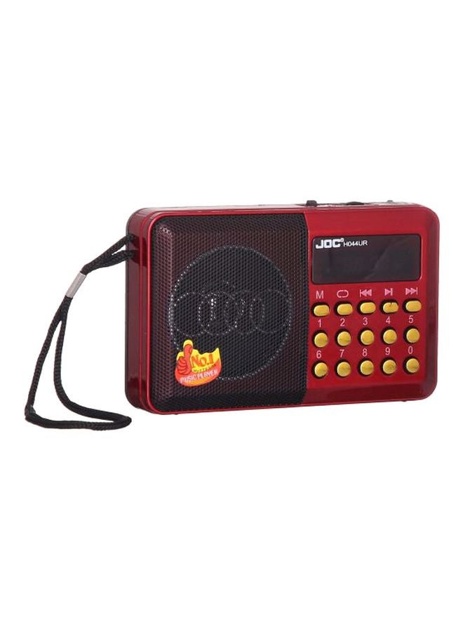 ماركة غير محددة - مشغل موسيقى رقمي مزود براديو FM AC384-Red/JOCnew أحمر/ذهبي - Image 1