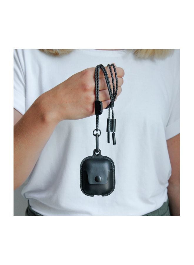 WOODCESSORIES - Protective Necklace Case Cover For Apple AirPods Black - Image 1