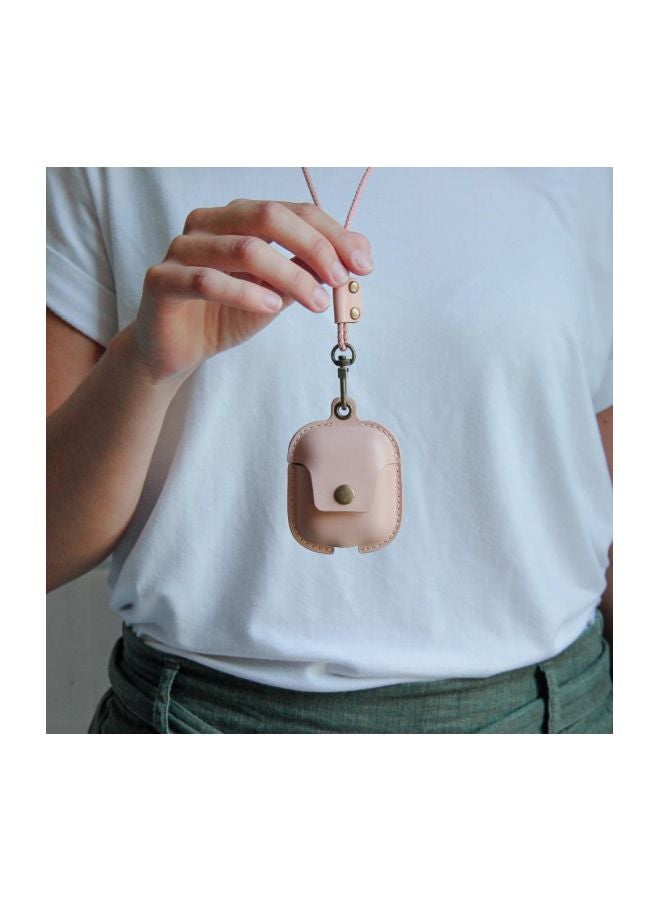 WOODCESSORIES - Protective Necklace Case Cover For Apple AirPods Rose Nude - Image 1