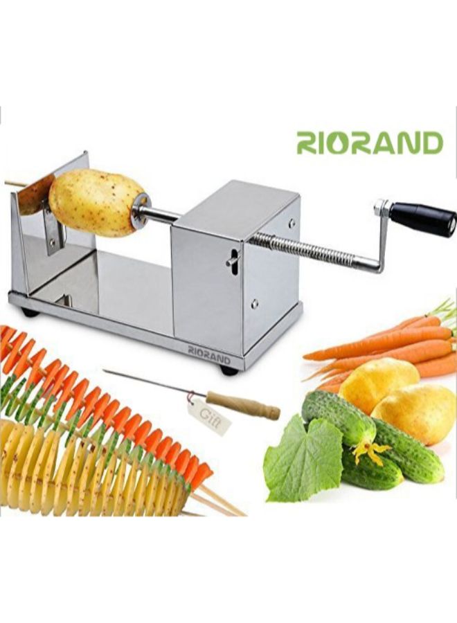 RioRand Twisted Potato Slicer Silver - Image 2