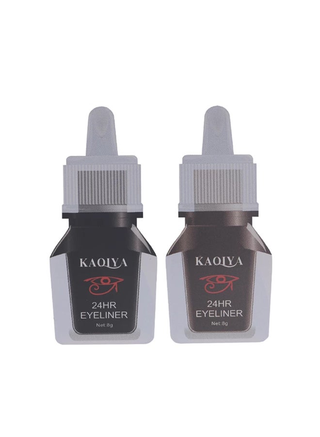 Kaqiya Pack Of 2 Eyebrow Enhancer Cream Black/Brown  - Image 1