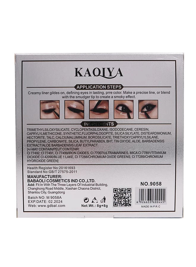 Kaqiya Pack Of 2 Eyebrow Enhancer Cream Black/Brown  - Image 4