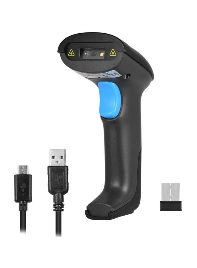 Aibecy - 2-In-1 USB Wired Barcode Scanner Black - Image 1