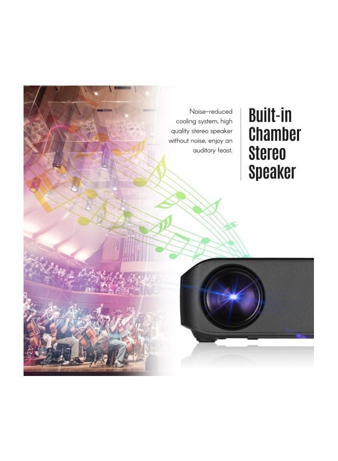 Generic LED Video Projector Black  - Image 4
