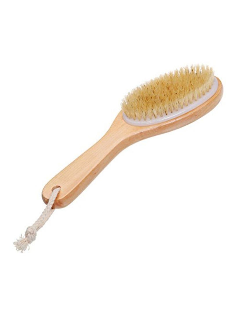 Tinksky Double Sided Exfoliating Bath Brush Beige 25 x 7cm
