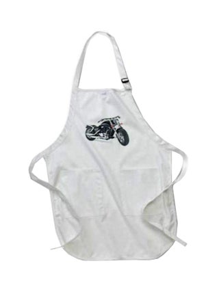 Harley Davidson Printed Apron With Pockets White 22 x 24inch - v1575034609/N32410931A_1