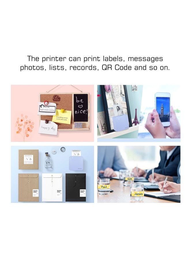 GOOJPRT Portable Pocket Printer Blue  - Image 4