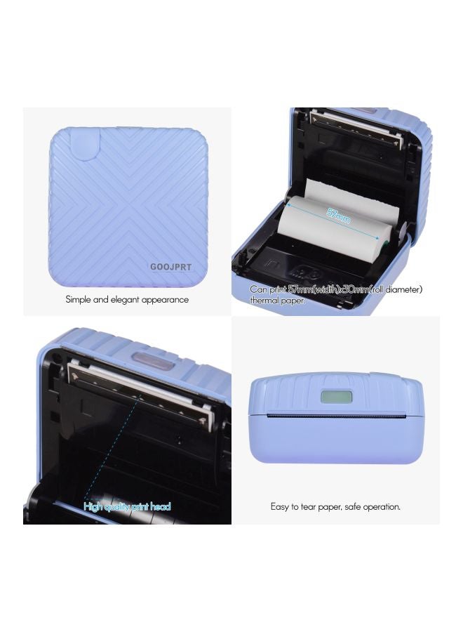 GOOJPRT Portable Pocket Printer Blue  - Image 3