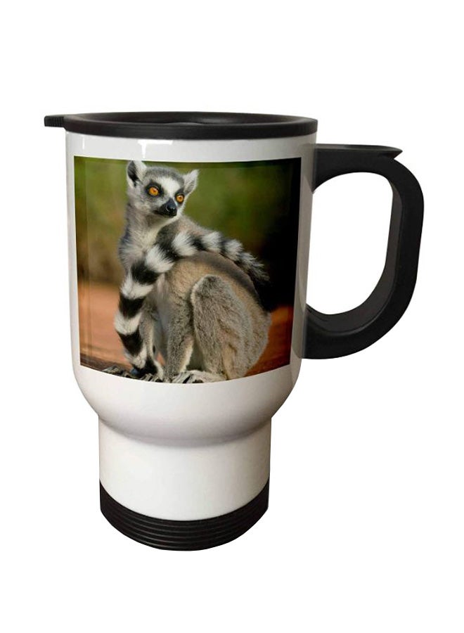 3DROSE Ring Tailed Lemur Travel Mug Multicolour