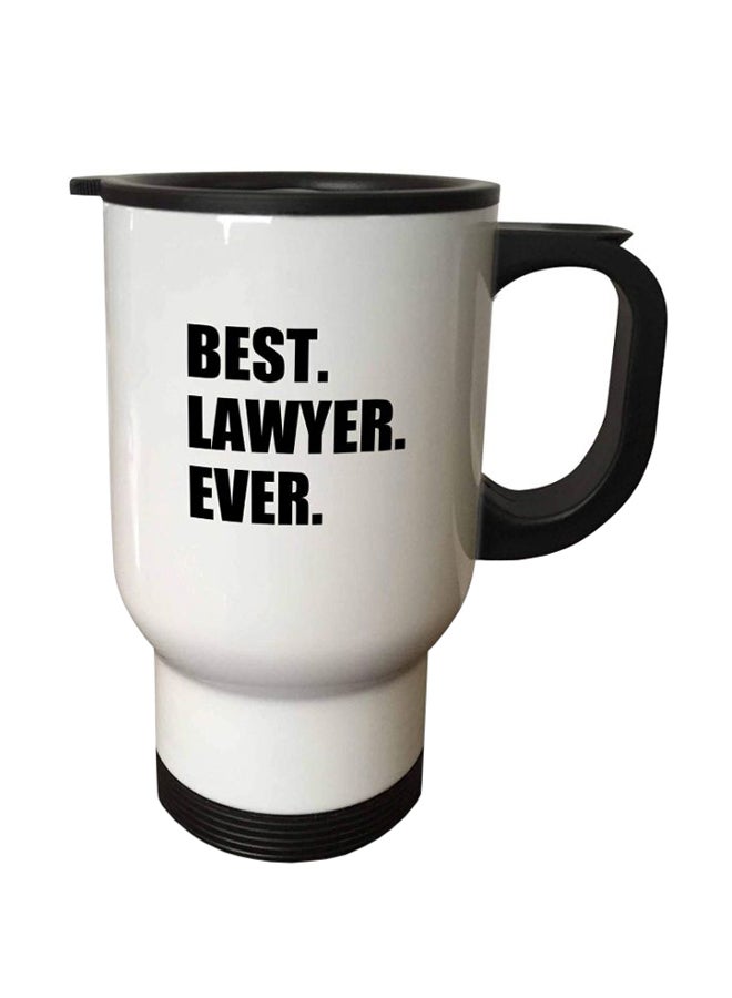 3DROSE Best Lawyer Ever Travel Mug Black/white