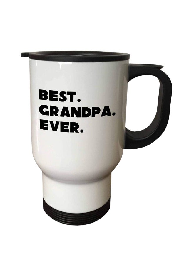 Best Grandpa Ever Travel Mug White/Black