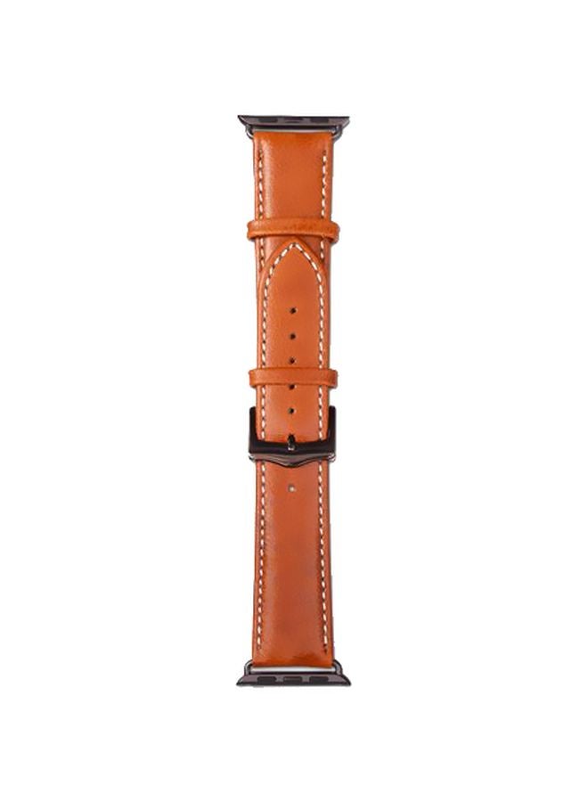 DBRAMANTE1928 Copenhagen Replacement Band For Apple Watch 42/44mm Tan/Space Gray 