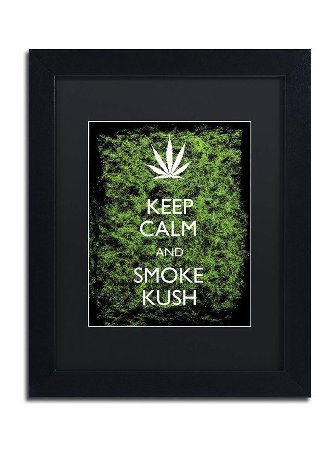 Trademark Fine Art Keep Calm Framed Wall Art Multicolour 11 x 14inch  - Image 1