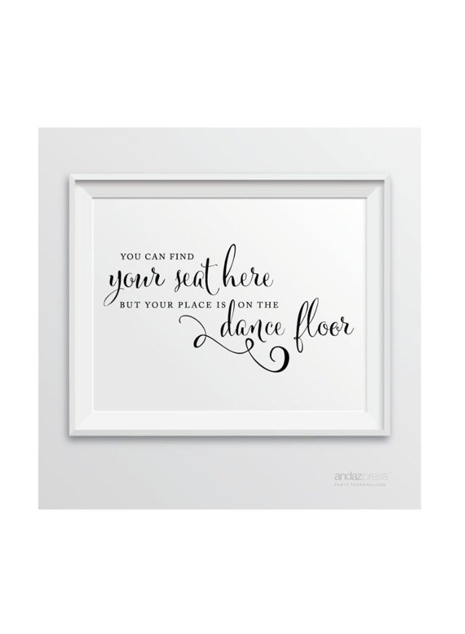 Quote Printed Framed Wall Art Multicolour 8.5inch - v1575041393/N32402433A_1