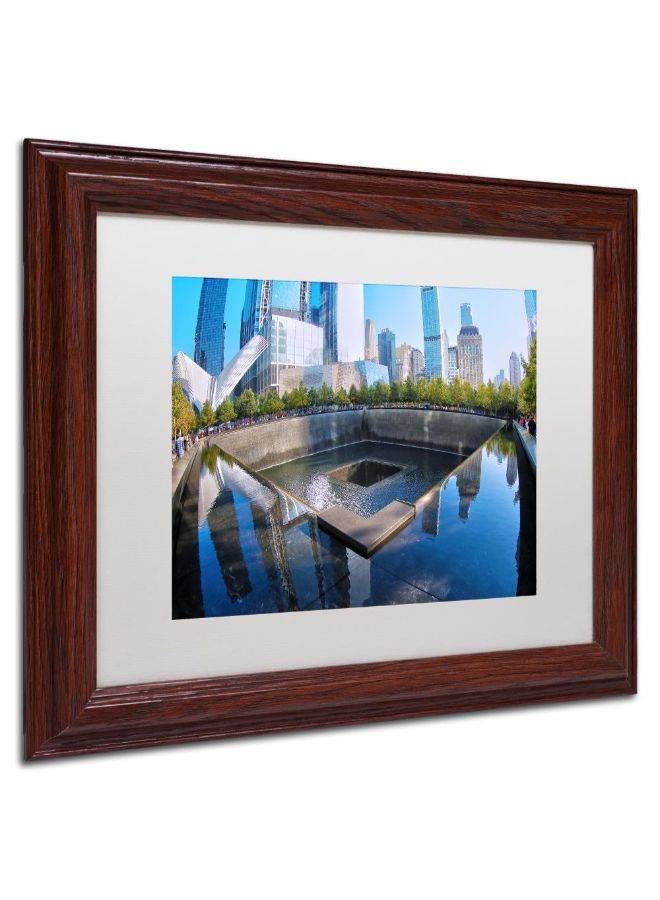 تريد مارك فاين آرت لوحة فنية جدارية بإطار من الخشب بعنوان "911 Memorial" متعدد الألوان 11 x 14بوصة  - Image 2