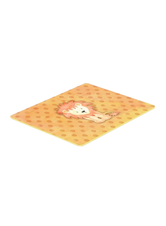 Trademark Fine Art - Polkadot Lion Kitchen Mat Multicolour 11 x 14inch - Image 1