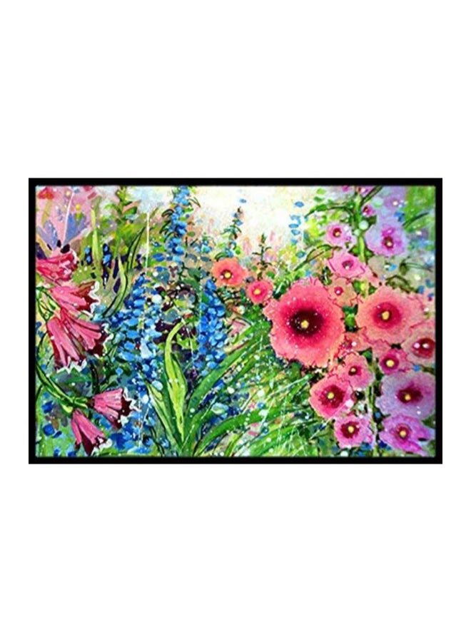 Garden Springtime Flowers Indoor/Outdoor Mat Multicolour 11 x 11inch - v1575043524/N32403876A_1