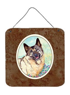 Epic Graffiti Norwegian Elkhound Printed Wall/Door Hanging Multicolor 6 x 6inch 
