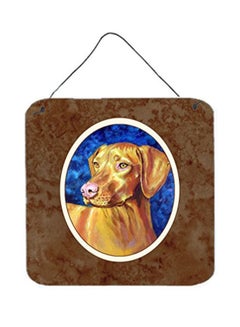 The Stupell Home Decor Collection Vizsla Dog Printed Wall/Door Hanging Multicolor 6 x 6inch 