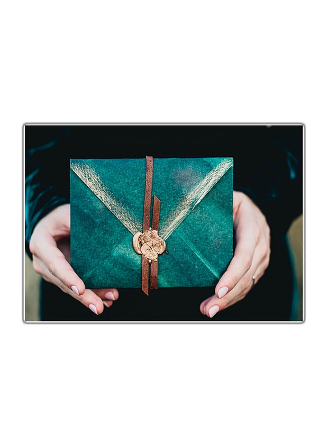 Decorative Printed Tableau Painting Multicolour 14.8x10.5cm