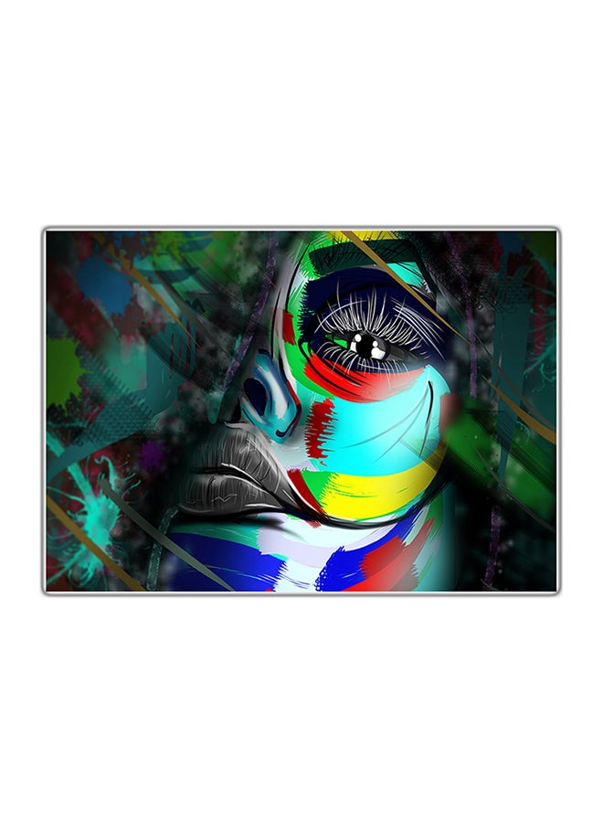 Fast Print Decorative Printed Tableau Painting Multicolour 14.8x10.5cm