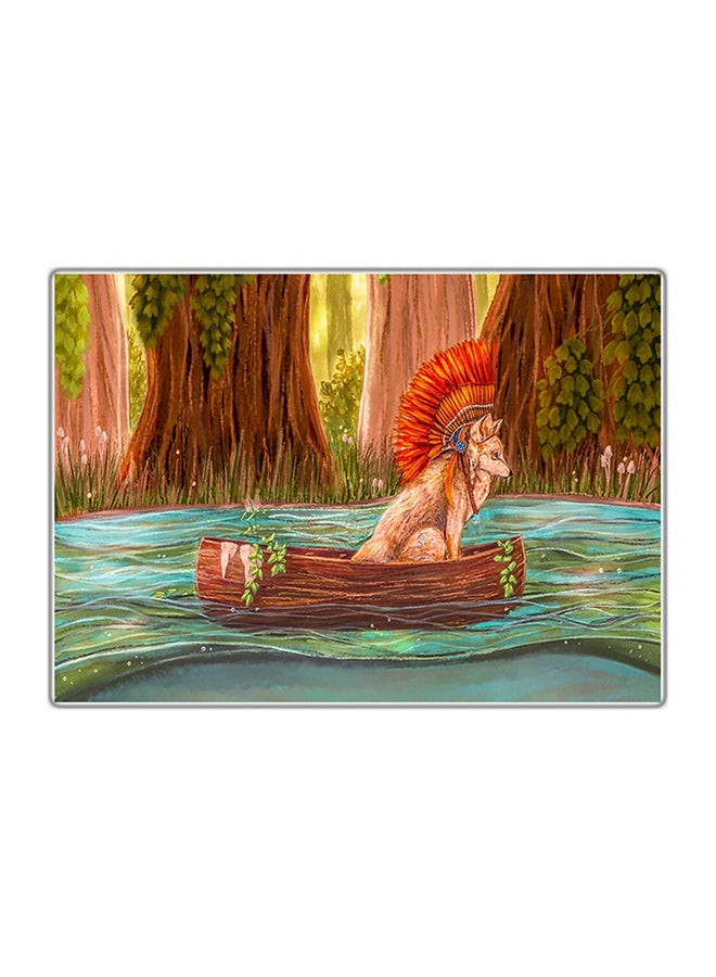 Fast Print Decorative Printed Tableau Painting Multicolour 14.8x10.5cm