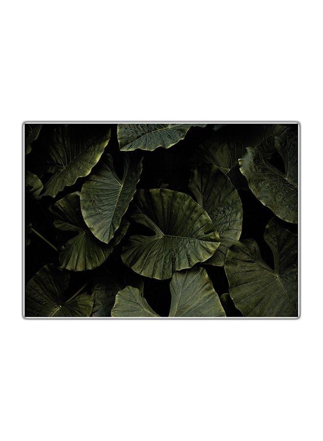 Decorative Printed Tableau Painting Green/Black 14.8x10.5cm