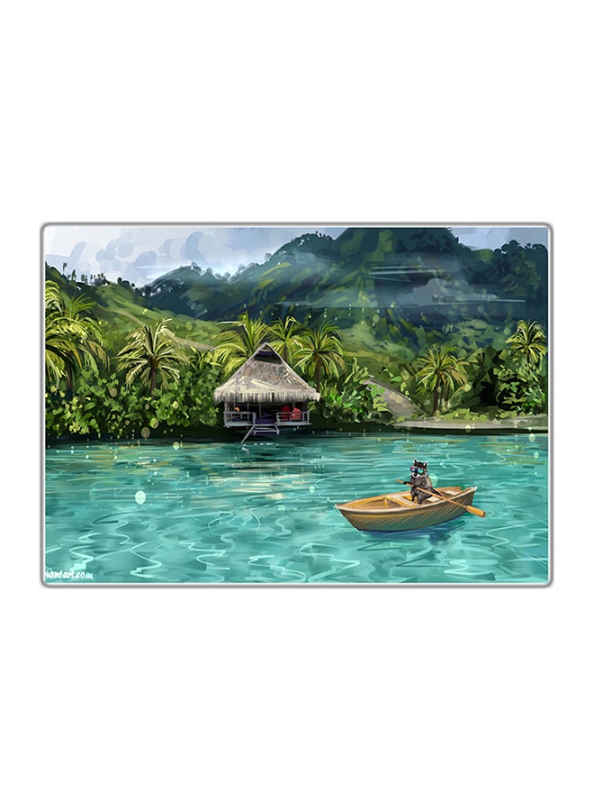 Decorative Printed Tableau Painting Multicolour 14.8x10.5cm