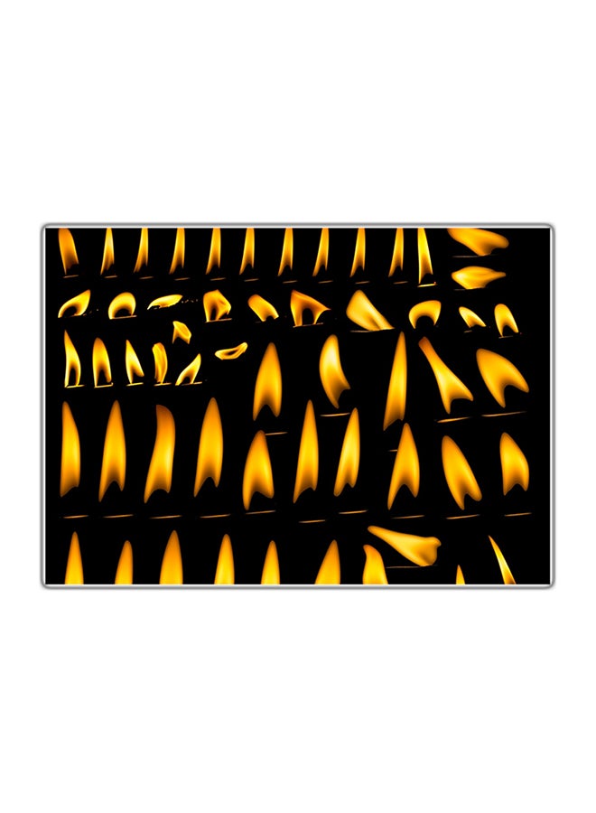 Fast Print Decorative Printed Tableau Black/Yellow