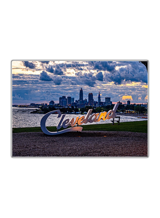 Decorative Printed Tableau Painting Multicolour 14.8x10.5cm