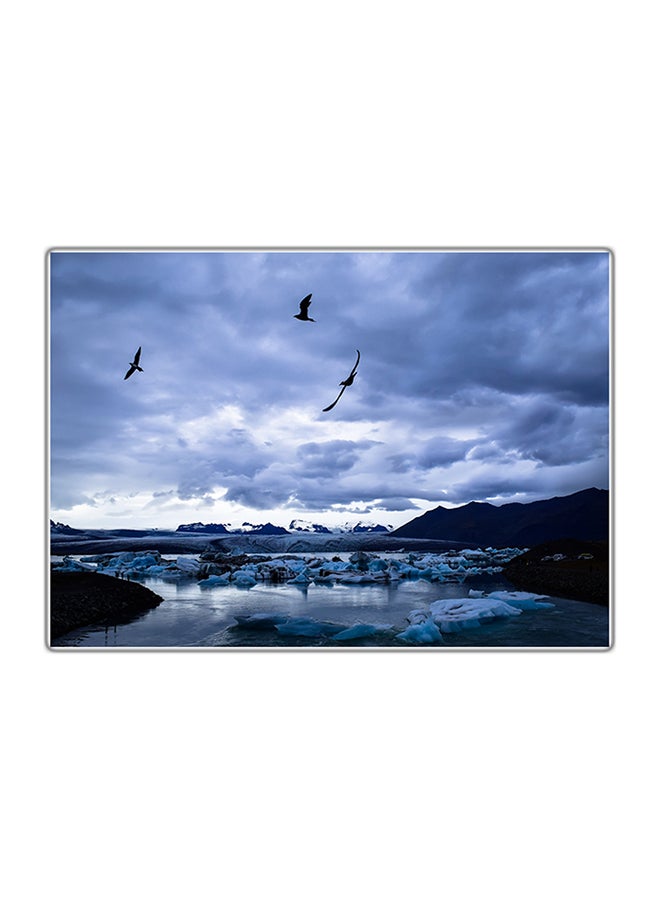 Decorative Printed Tableau Painting Multicolor