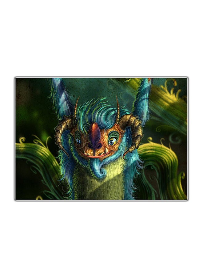 Decorative Printed Tableau Painting Multicolour 14.8x10.5cm