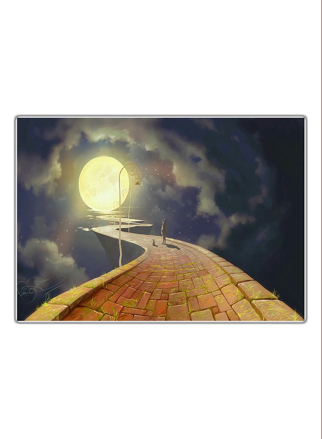 لوحة فنية مطبوعة للزينة متعدد الألوان 21x14.8سم