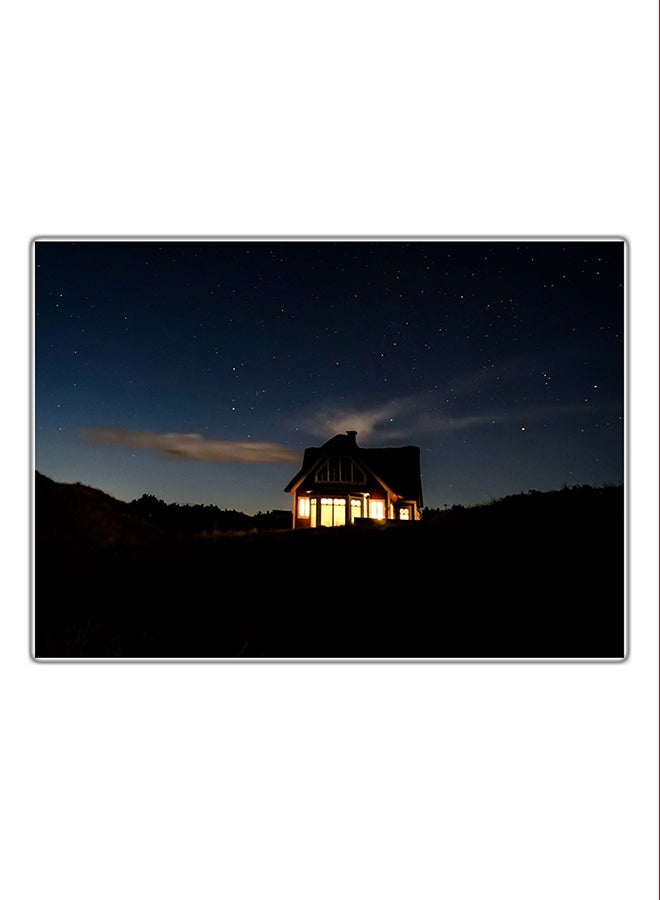 Decorative Printed Tableau Painting Multicolour 21x14.8cm