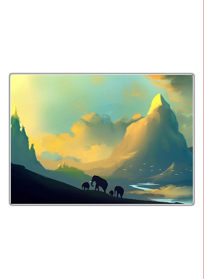 لوحة فنية مطبوعة للزينة متعدد الألوان 21x14.8سم