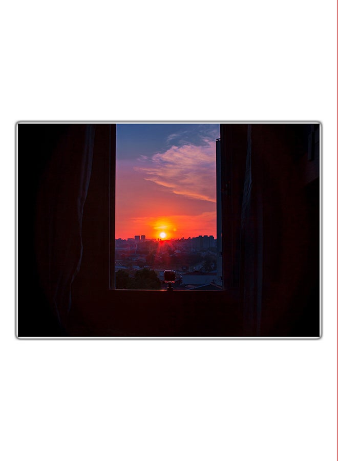 لوحة فنية مطبوعة للزينة متعدد الألوان 21x14.8سم