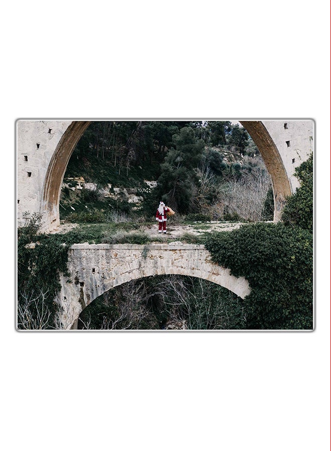 Decorative Printed Tableau Painting Multicolour 21x14.8cm