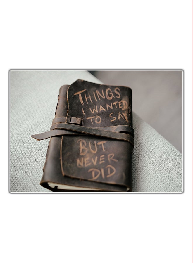 Decorative Printed Tableau Painting Multicolour 21x14.8cm